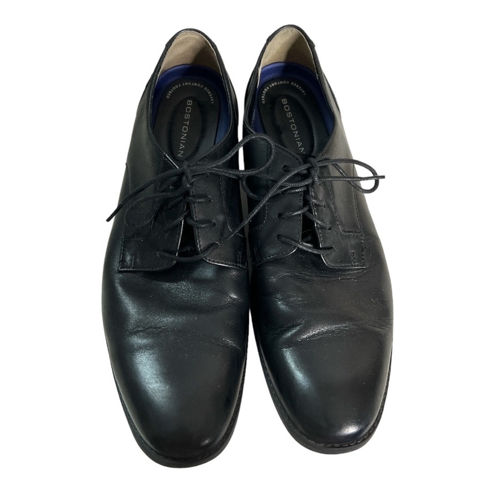 Bostonian Nantasket Fly Oxfords Black Leather Upper Lace Up Closure